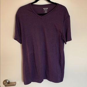 Mossimo Purple V Neck Shirt